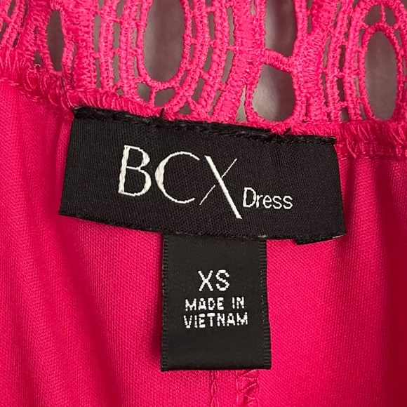 BCX Pink Off the Shoulder with Spaghetti Straps Dress - Picture 3 of 3